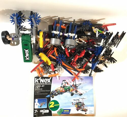 K'NEX Turbo Jet 2-in-1 Building Set 402 Pieces Ages 7+ Incomplete Used Set