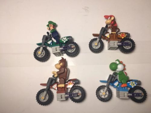 K'NEX Nintendo Mario  Bike Building Sets Lot Of 4 *Read Description*
