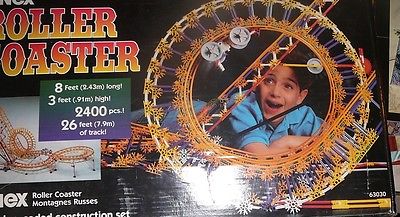 K'nex Roller coaster Boxed Playset Building toy + Hundreds of extra parts