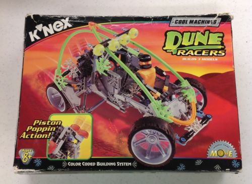 New, K'NEX Dune Racers, Cool Machines/Vehicles/Cars/Kids, 3 Models, Color Coded