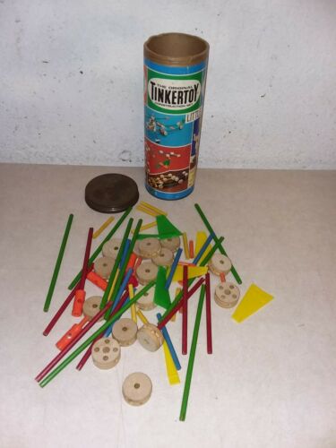 1950's TINKERTOY LITTLE DESIGNER, NO. 126 - 67 pcs. Included