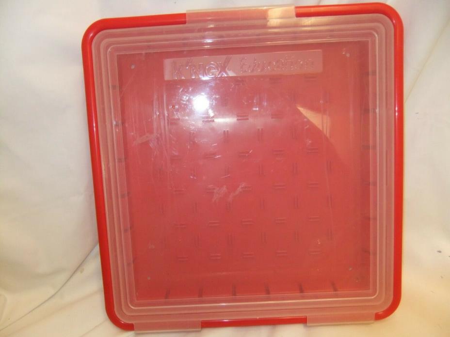 K'Nex Education Red Storage Box 0511.021 (Box Only) 12 1/4