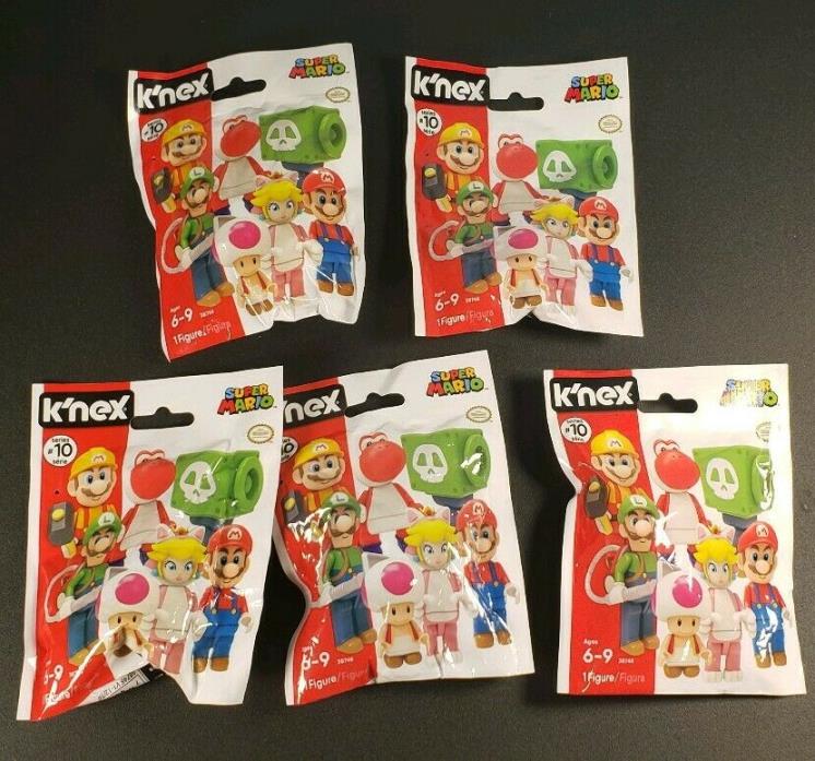 K'NEX Super Mario Series 10 Blind Bag - Lot of 5 - Nintendo - Free Fast Shipping