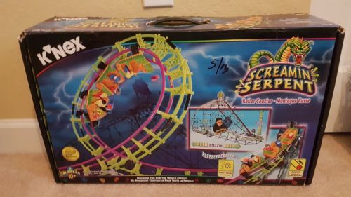 K’NEX Screamin’ Serpent Motorized Roller Coaster complete set hand counted