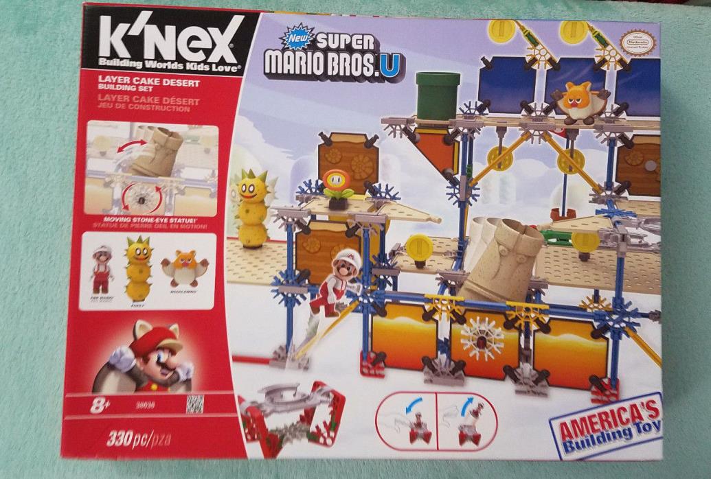 Super Mario Bros U K'nex Layer Cake Desert Building Set Pokey Knex 38636 ~ NEW ~