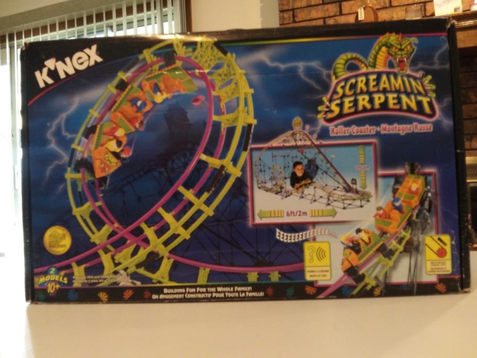 K'Nex Screamin' Serpent #63153 Motorized Roller Coaster 100% Excellent condition