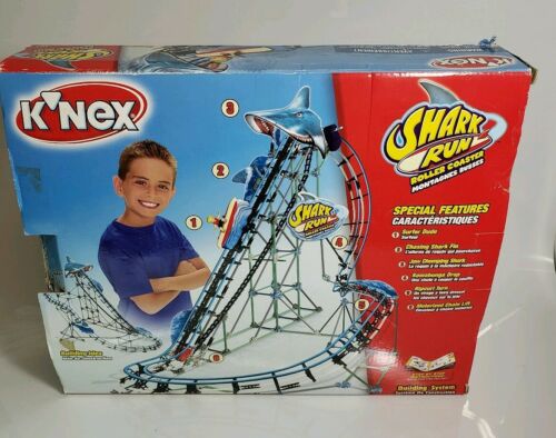 K'nex Shark Run Roller Coaster Moterized Chain Lift  2005