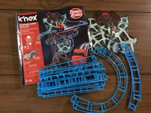 K'NEX Cobweb Curse Coaster Instruction Manual Track And Background Pieces