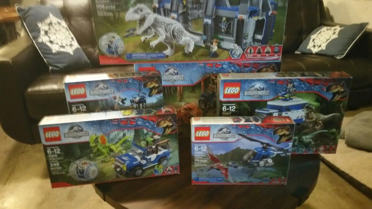 LEGO Jurassic World 75915 75916 75917 75918 75919 75920 New In Boxes (6 Sets)
