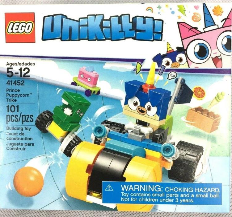 LEGO 41452 Unikitty Prince Puppycorn Trike Building Set Free Shipping