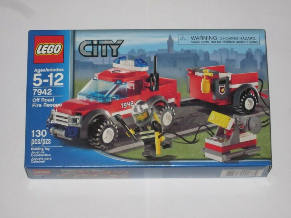 LEGO City 7942 Off Road Fire Rescue, new, sealed box, FREE Shipping!