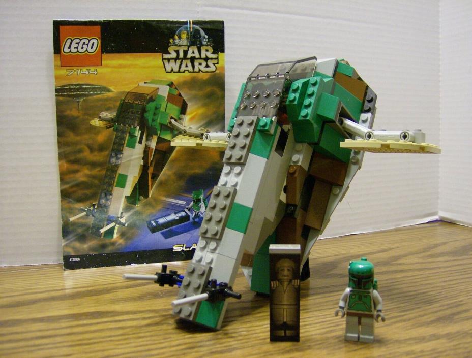 Lego 7144 Star Wars SLAVE I Complete w/Instructions