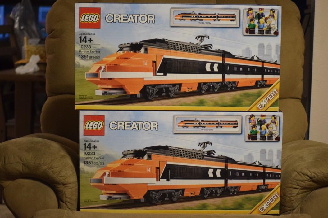 LEGO #10233 Horizon Train-2 sets -One Motorized-w/Instructions & Boxes
