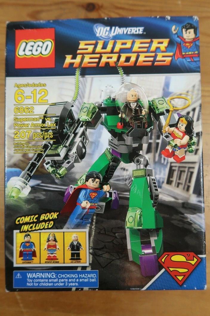 LEGO DC Super Heroes 6862 Superman vs. Power Armor Lex New in sealed box