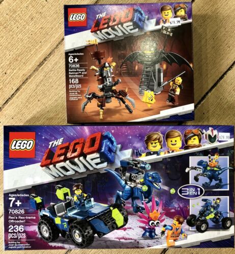 Lego Movie 2 70826 Rex’s Rex-tree Off-roader And 70836 Batman & Metal Beard
