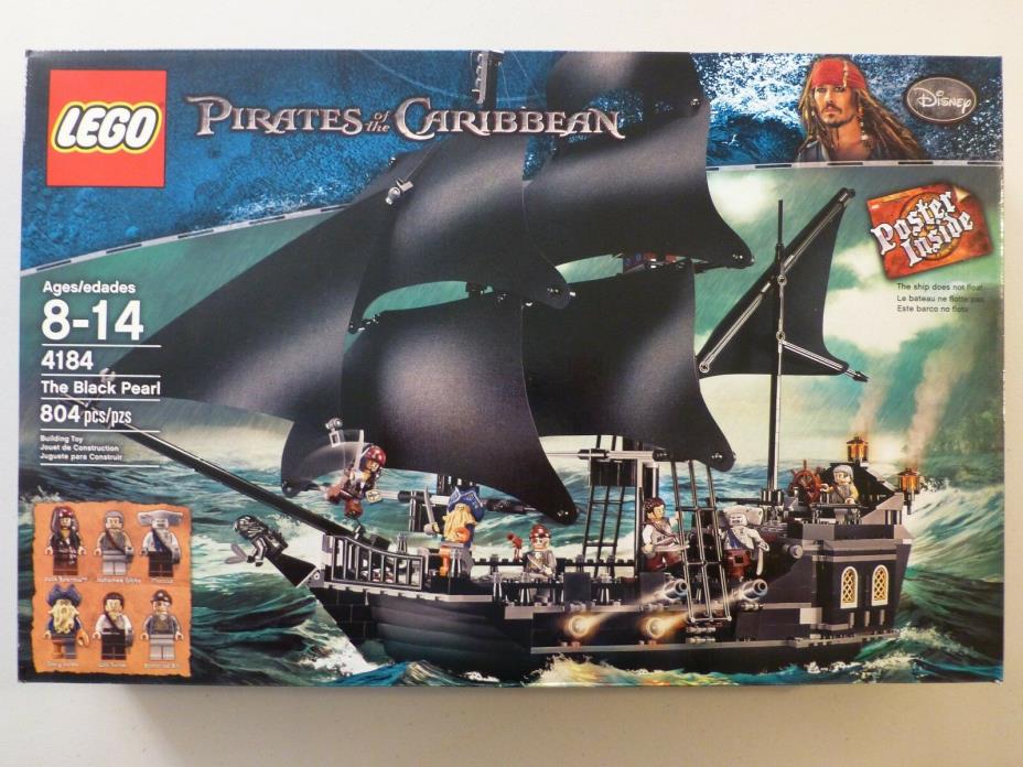 LEGO PIRATES OF THE CARIBBEAN BLACK PEARL #4184, NIB, NEW IN FACTORY SEALED BOX