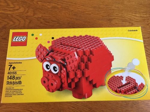Lego Red Piggy Bank 40155 NIB