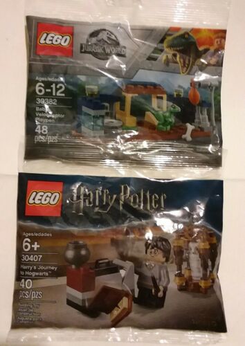 Lego Jurassic World and Harry Potter Poly Bags