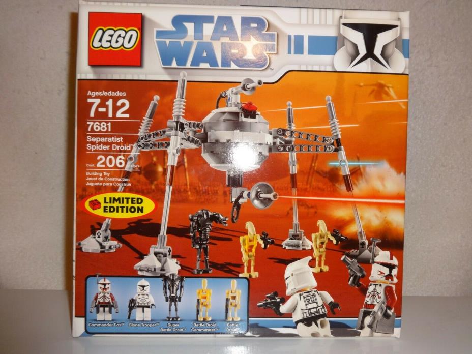 LEGO 7681 STAR WARS The Clone Wars Separatist Spider Droid LTD ED New In Box