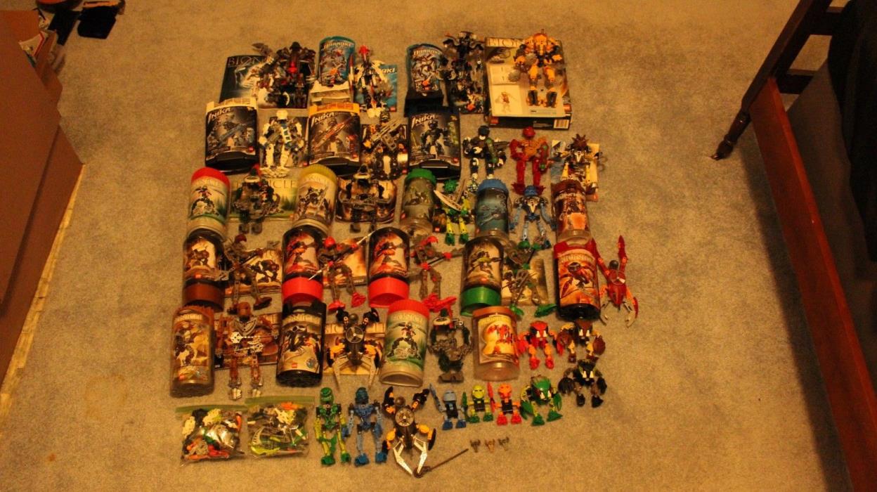 Giant Lego Bionicle Lot of 31 Sets Makuta Keetongu Inika and More!