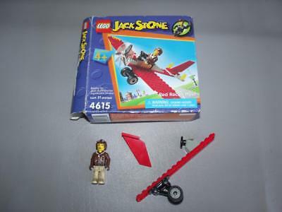 Retired Official LEGO Set # 4615 JACK STONE - Red Recon Flyer (Missing Parts)