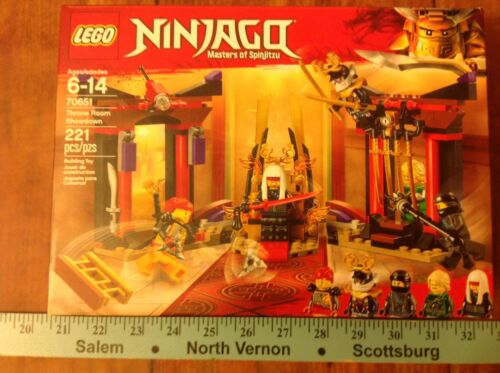 LEGO NINJAGO Masters of Spinjitzu Throne Room Showdown 70651 Building Kit 221PCS