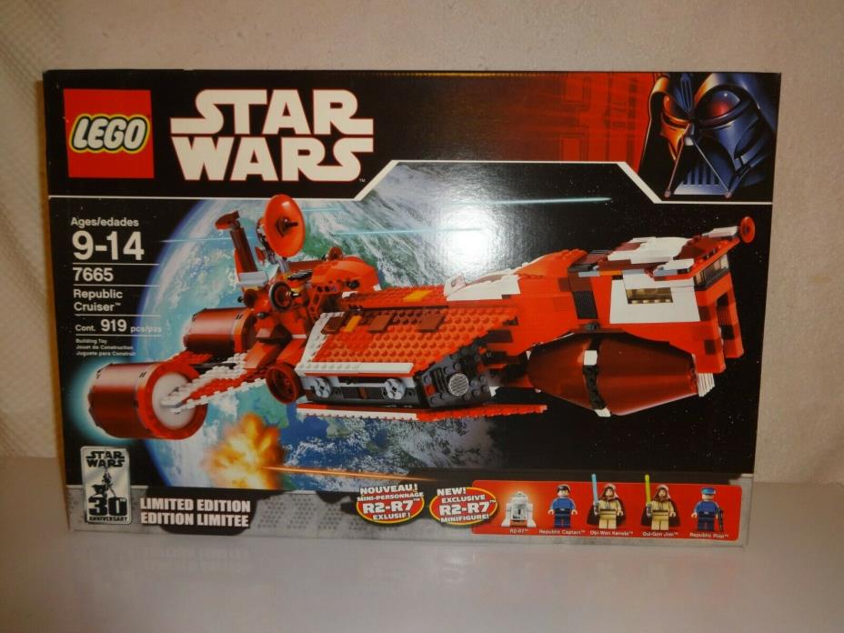 LEGO 7665 Republic Cruiser Star Wars 30th Anniversary LTD Ed Exclusive R2-R7 NEW