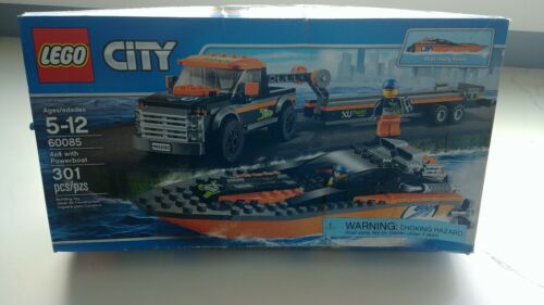 LEGO City 4x4 with Powerboat 60085 New in Box Retired Set