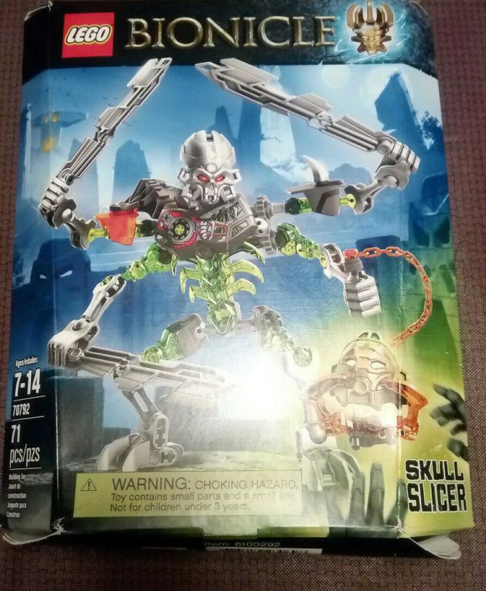 LEGO 70792 Bionicle Skull Slicer Retired Slight wear/box damage Ships Same Day!
