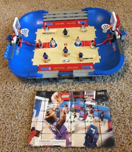 Lego NBA Basketball Ultimate Arena Kobe Bryant O'Neal Minifigures 100% Set 3433