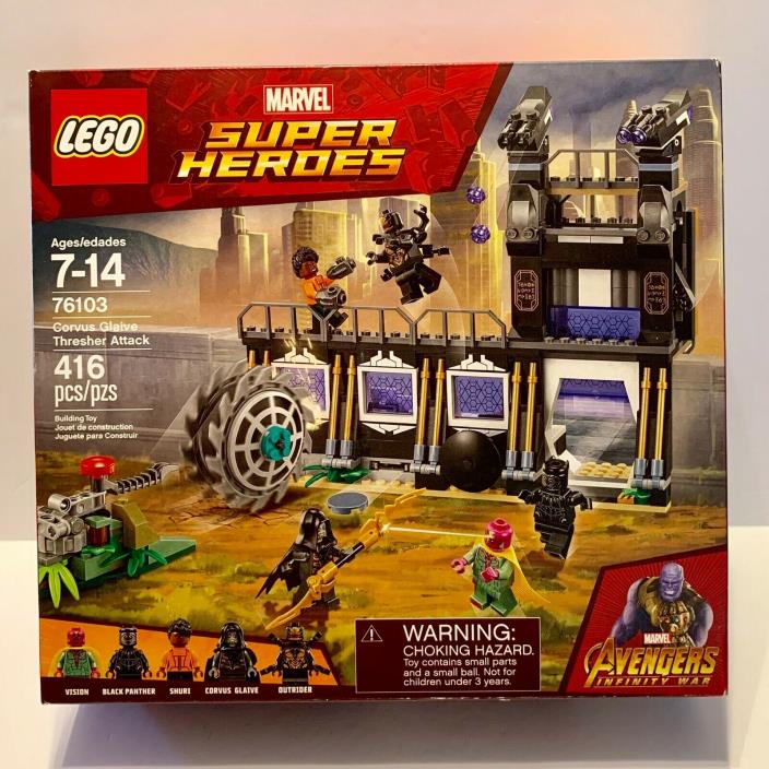 LEGO Marvel Super Heroes 76103 Corvus Glaive Thresher Attack NIB Factory Sealed
