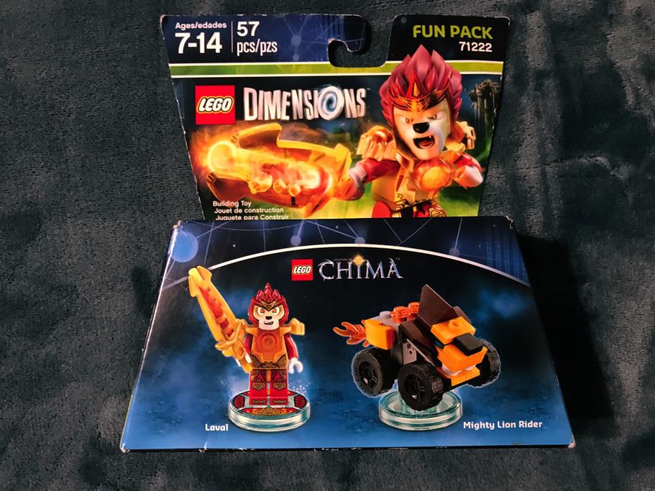 Lego DIMENSIONS The Movie Fun Pack Legends of Chima Laval 71222 Lion Rider wear