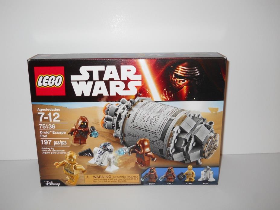 LEGO SET 75136 STAR WARS DROID ESCAPE POD FACTORY SEALED NEW IN BOX