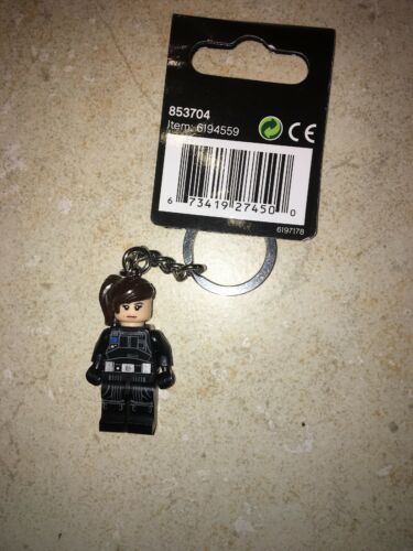 LEGO STAR WARS MINIFIGURE KEY CHAIN - JYN ERSO - NEW WITH TAGS - 2015 853704