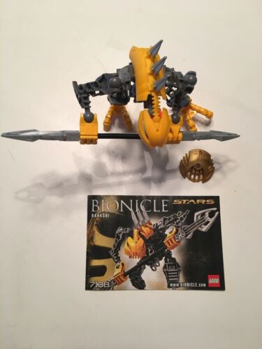LEGO Bionicle #7138 - Stars: RAHKSHI Complete Figure w/ Gold Piece & Manual