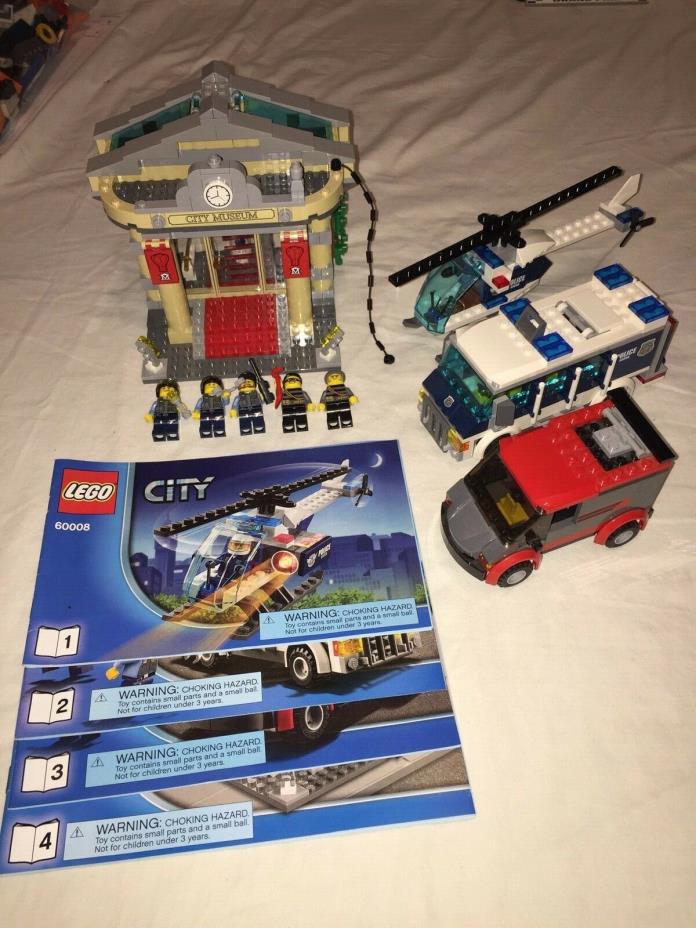 Lego City Police 60008 MUSEUM BREAK-IN Complete Set All Books/Figures No Box