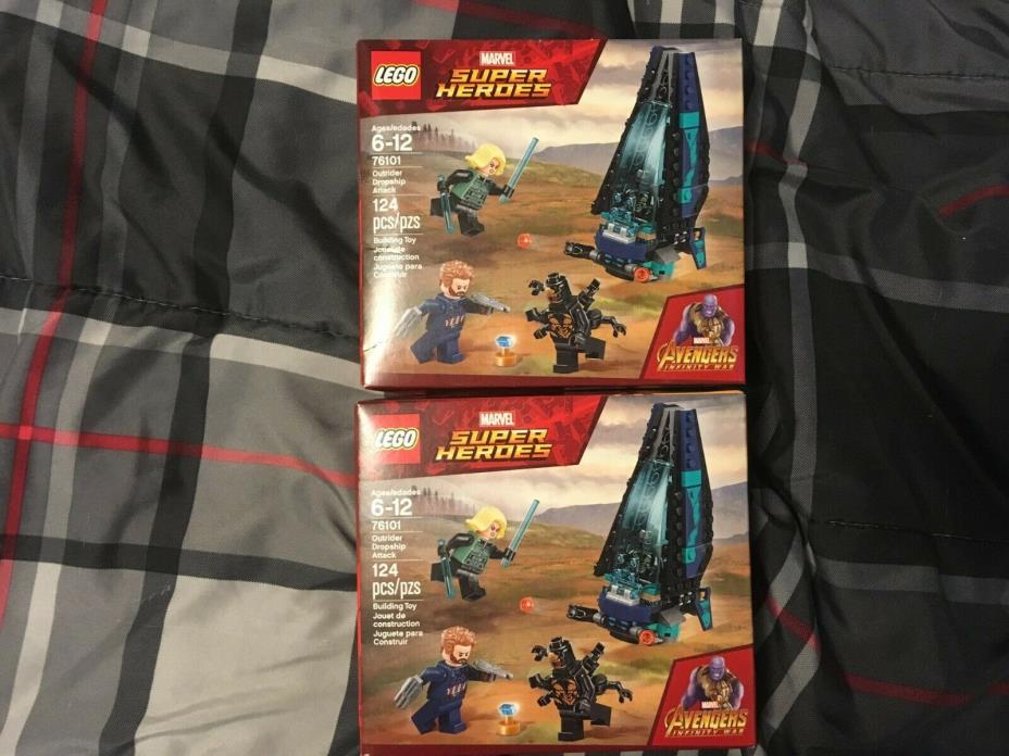 2 LEGO Marvel Super Heroes Avengers Infinity War Outrider Dropship Attack 76101