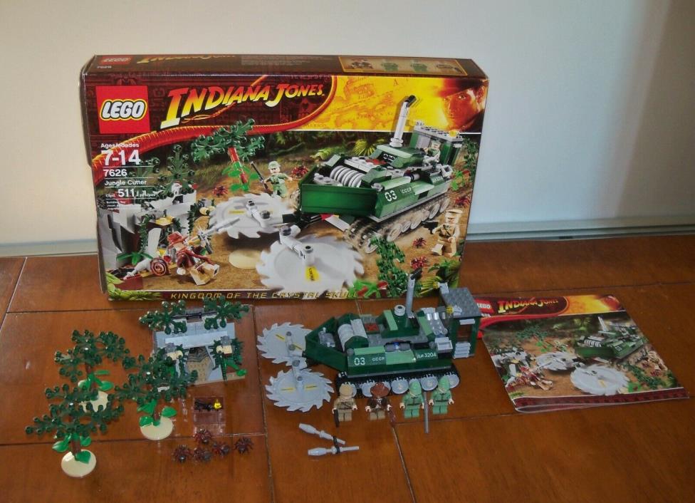 Retired 2008 Lego 7626 Indiana Jones Jungle Cutter 100% Complete Box & Manual