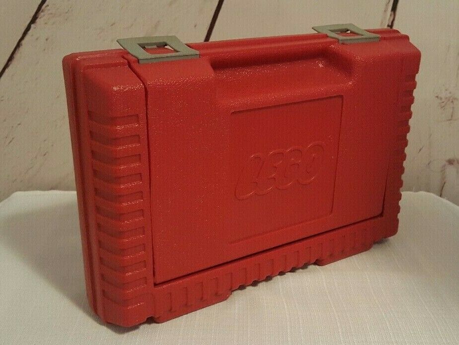 Vintage 1984 Red LEGO Plastic Storage Box/Bin Carrying Case 11