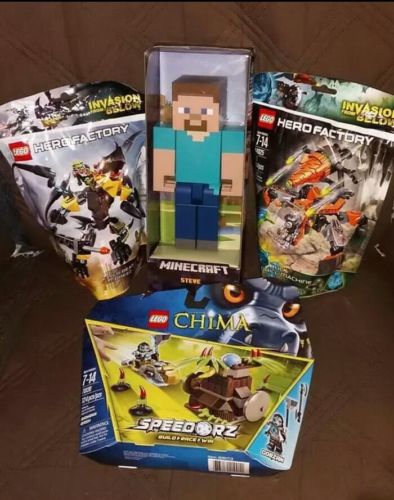 Lego hero factory lot- Flyer Beast vs Breeze & Bulk Drill Machine Chima & more
