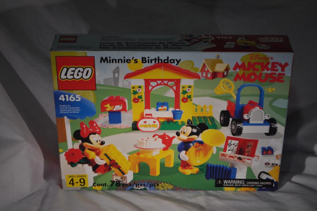 LEGO Disney Mickey Mouse - Minnie's Birthday - 4165 - Very Rare - 2000