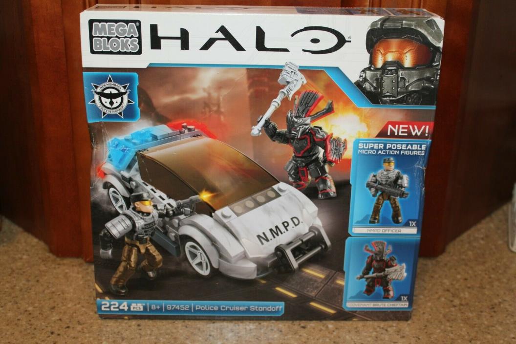 Mega Bloks Halo Police Cruiser Standoff Building Set # 97452 NEW IN BOX