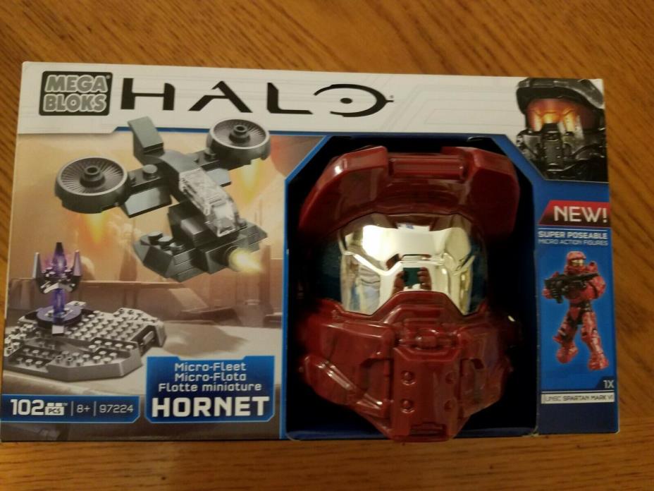 Mega Bloks Halo Micro-Fleet Hornet Assault UNSC Spartan Mark VI Helmet Kit NEW!