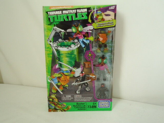 B36 Mega Bloks Nickelodeon Teenage Mutant Ninja Turtles Baxter Mutation Lab- New
