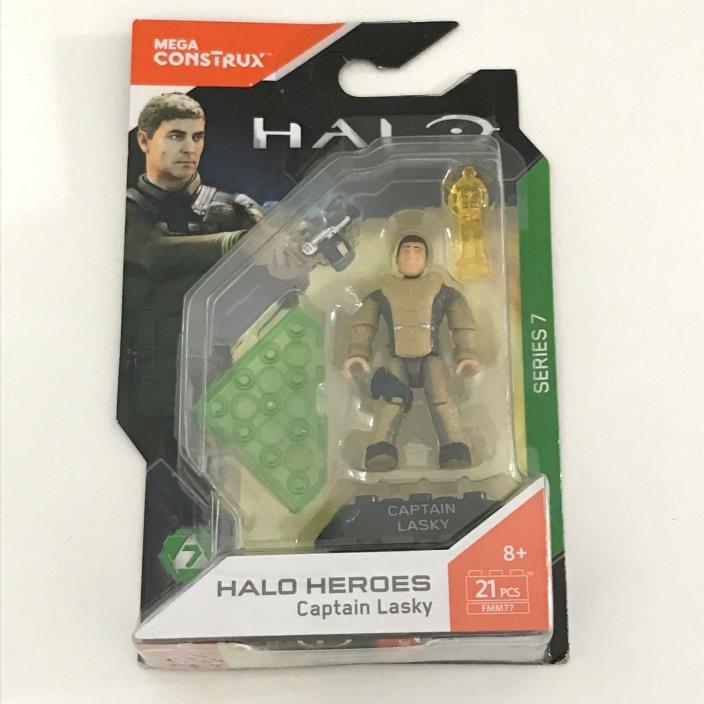 New Mega Construx Halo Heroes Series 7 Captain Lasky FMM77  Gift Collectible