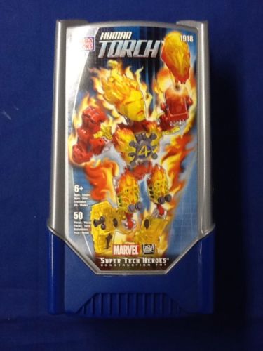 Mega Bloks Human Torch Super Tech Heroes Construction Toy 1918 50 Pieces 2005