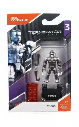 Terminator T-1000 Mini Figure Mega Construx Mega Bloks Liquid Nitrogen Officer