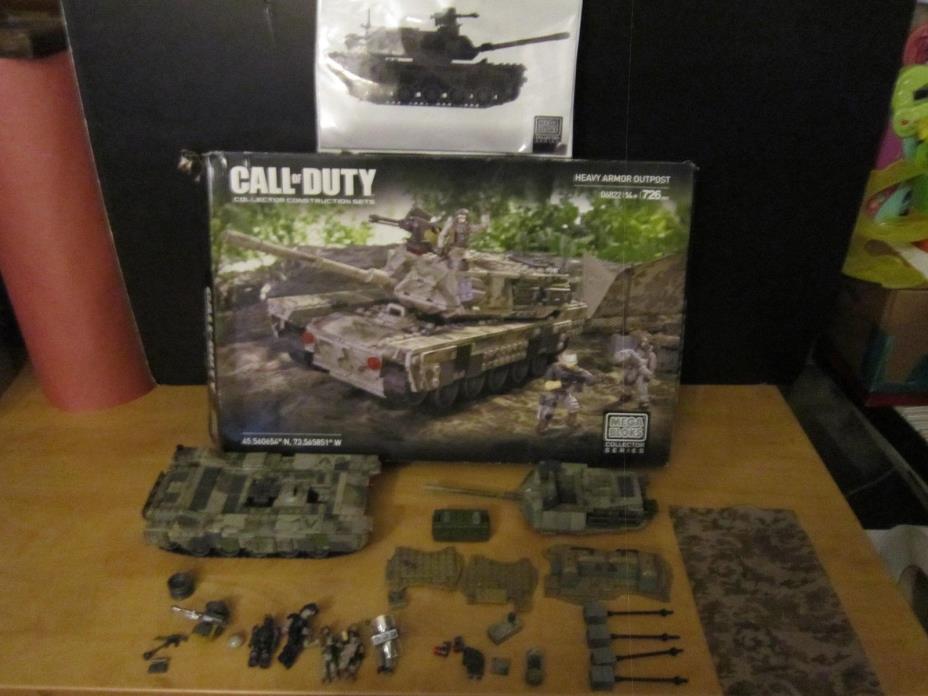 CALL OF DUTY MEGA BLOCKS HEAVY ARMOR OUTPOST-Pre-owned-Nice Condition