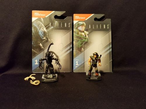 Mega Construx Heroes Aliens Xenophobe series 1 with Colonial Marine