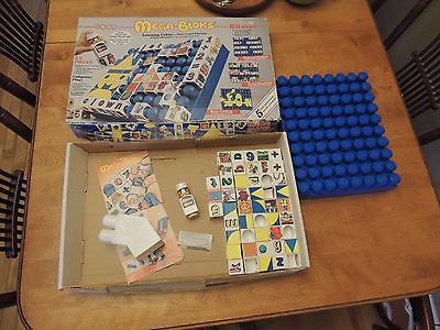 Vintage 1980's MEGA BLOCKS RITVIK 9002 Learning Cubes RARE Complete